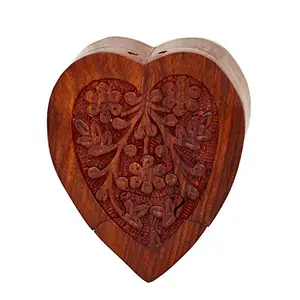 Wooden Puzzle Box 'Achy Breaky Heart': Handmade Mystery Keepsake Box Game Gift