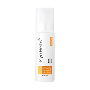 Riyo Herbs Sun Protection Cream Mattifying Gel Cream Based Formula With UVA/UVB Rays Non-Greasy & Sweat Proof Cream for Face & Body No Harmful Chemicals 100ml