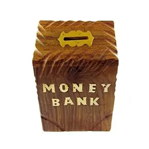 Wooden Money Bank/Coin Bank for Kids and Adults