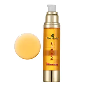Riyo Herbs Hair Serum for Women & Men | Contains Argan Oil Sweet Almond Oil & Jojoba Oil | For Regular Use Hair Serum for Damage & Dry Hair | Instant Shine & Smoothness | Gives Frizzy Hair 50ml