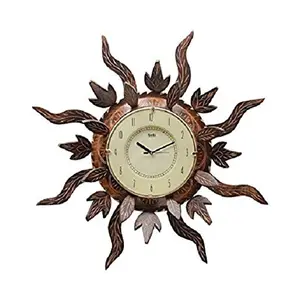 Wooden Antique Sun Shape Wall Clock