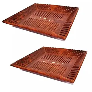 Wooden Handcrafted Serving TrayPack of 2