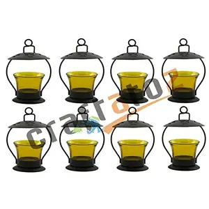 Christmas Gift Home Decorative Tealight / Candle Light ( Yellow ) Pack Of 8