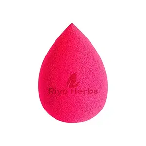 Riyo Herbs Precision Beauty Blender Puff For CC Cream Primer & Foundation | 100% Latex & Cruelty Free | Makeup Sponge Beauty Blender for Blending Face Makeup - (Pink)