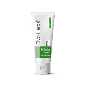 Riyo Herbs Oil Control Facewash for Clean & Oil Free Skin | Tea Tree Oil Neem & Aloe Vera Extracts | For Oily and Acne Prone Skin - 100ml