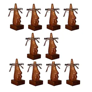 Wholesale Pack of 10 Pc Wooden Spectacles Eyeglass Holder - Stand