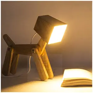 Table lamp Modern Cute Dog Study Lamp for Children White Light