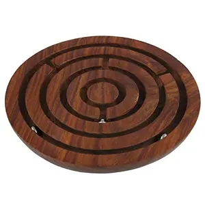 Wooden Labyrinth Board Game Ball in Maze Puzzle Handcrafted in India - Christmas Jigsaw Puzzle