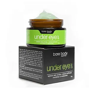Bare Body Essentials Under Eye Gel Dermatologist Approved Anti wrinkle Lifting Reduces Dark Circles and Puffiness around Eyes With Natural Aloe-vera to Nourish and Cucumber to Cool 15gm