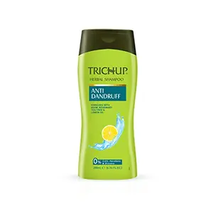 Trichup Anti- Dandruff Herbal Shampoo - Enriched with Neem Rosemary & Tea Tree Oil - Protect Scalp Skin from Causes of Dandruff (200ml)