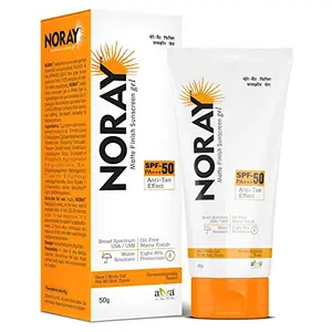 Vegetal Noray Matte Finish Broad Spectrum Sunscreen Gel SPF-50 PA+++ with Anti Tan Effect 50 g
