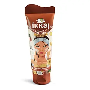IKKAI Organic Pina Colada Hydrating & Nourishing Face Wash | pH Balanced | Vitamin E & C | Chemical Free | All Skin Types | 100g