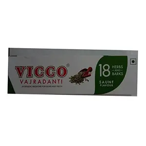 Vicco Vajardanti Toothpaste (SAUNF FLAVOUR) -160 g(pack of 2)