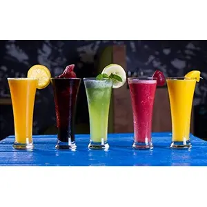 Brightlight Traders Pilsner Juice | Beer| Mocktail | Milkshake Glasses Set of 6 - 350ml