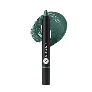 Sugar Cosmetics Eyes And Shine Shadow Crayon02 Emerald Ecstasy (Metallic Pine Green)Smooth Long-Lasting Multi-Purpose
