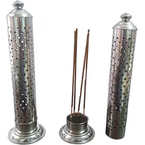 Radha Krishna Shop Steel Incense Tower