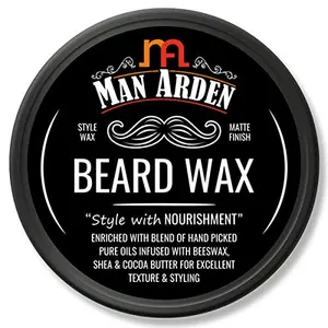 Man Arden Beard Wax - Strong Hold with Matte Finish - 50gm