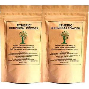 Etheric Bhringraj Powder Twin Pack for Hair Growth & Treatment (2 X100 Grams)