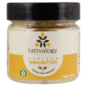 Tattvalogy Organic Raw Unprocessed Shea Butter 50g