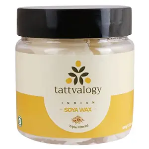 Tattvalogy Soya Wax Triple Filtered For Cosmetics Vegan Wax White 100 g