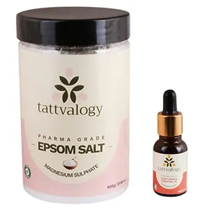 Tattvalogy Epsom Salt With Sweet Orange Essential Oil- For Relaxing Foot Soak And Spa At Home