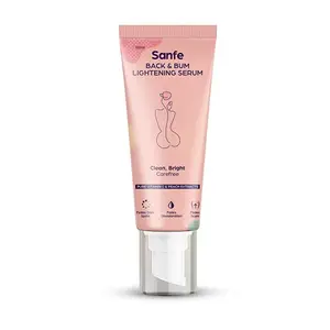 Sanfe 2 in 1 Back & Bum Lightening Scrub with Mask | Lightens & Brightens Skin | Exfoliates & Detoxifies | 100gm| Acne healing| Cellulite & Stretch Marks Reduction