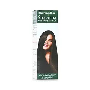 Sharangdhar Pharmaceuticals Shavidha Hair Oil - Ayurvedic solution for healthy Hair (90 ml) White