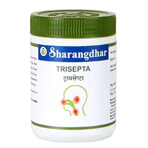 Trisepta - Ayurvedic Solution for infection of Ear Nose Throat and tonsillitis (120 Tablets)