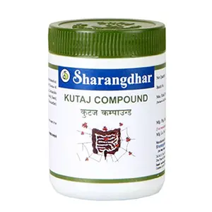 Sharangdhar Pharmaceuticals Kutaj Compound - 60 Tablets White