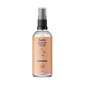 Sanfe After Hair Removal Lotion for Women - 50ml with camellia and chamomile extracts | Reduces Razor Bumps |Ingrown Hair |After Shave Redness | Best Post Shave Solution For Soft and Smooth Skin After Waxing Shaving or Other Hair Removal