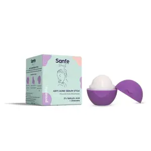 Sanfe.Beauty Salicylic Anti-Acne Serum Stick - 8 gms | Salicylic Acid Serum for Acne treatment | Blackheads breakouts & Acne Care | Easy to Apply Roll on Serum