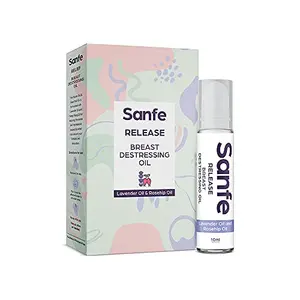 Sanfe Release Breast Destressing Oil for Women- Lavender Oil and Rosehip Oil - 10 ml - Relieves Stress Caused by Wired Bra