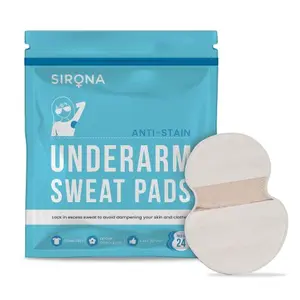 Sirona Disposable Underarm Sweat Pads for Men and Women - 24 Pads | Peel-off | Prevents Stains Absorbs Sweat & Unpleasant Odour