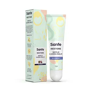 Sanfe Breast Nipple Caring balm For New Mothers - 15gm with Calendula oil & Cocoa Butter-Acai Berry for all skin types| Heals Cracked and Flaky Nipples| Heals cracked Elbows Knees and Dry Cheeks