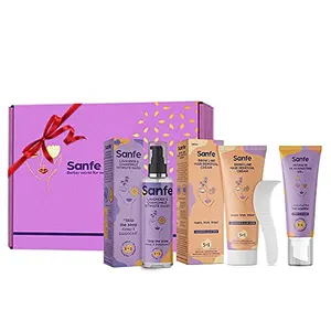 Sanfe Gift - Assorted Natural Products - Bikini Line Hair Removal Cream Intimate Rejuvenating Gel 3-in-1 Intimate Wash Lavender - Ideal for women