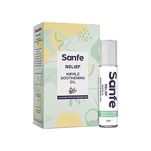 Sanfe Relief Nipple Soothening Oil - Avocado Oil and Eucalyptus Oil - 10 ml - Treats Sore Nipples Reduces Nipple Pain