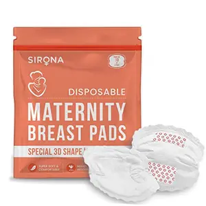 Sirona Disposable Maternity and Nursing Breast Pads - 12 Units (White)