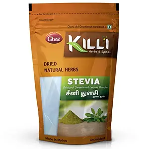 KILLI Stevia | Natural Sweetner | Seeni Thulasi Leaves Powder 100g