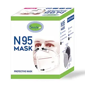 Smyle N95 5 Layered Reusable Mask 95% Filtration Hygienic Virus Protection Cover Face Mask