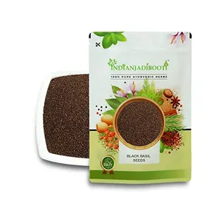 IndianJadiBooti Edible Beej Tulsi - Basil Seeds - Tulsi Seeds - Tukhme Rehan - Ocimum Sanctum 250 Grams
