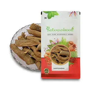 IndianJadiBooti Sarpgandha Roots - Snake Root - Rauvolfia Serpentina 100 Grams