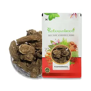 IndianJadiBooti Pushkarmool - Pushkar Mool - Orris Root - Inula Racemosa 100 Grams Pack