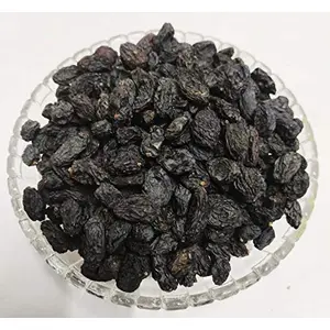 IndianJadiBooti Kala Munakka [with seed]- Kali Drakh - Kaali Dakh - Black Raisin 900 Grams