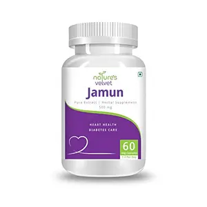 Natures Velvet Lifecare Jamun Pure Extract 500 mg 60 Veggie Capsules - Pack of 1