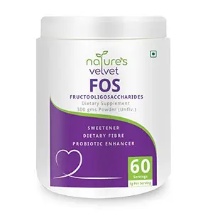 Nature's Velvet Fos Fructooligosaccharides Sugar Substitute and Probiotic Enhancer Powder -300 g
