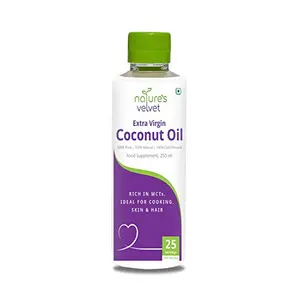 Natures Velvet Lifecare Virgin Coconut Oil for Cooking and Skin (250 Ml)
