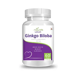 Natures Velvet Lifecare Ginkgo Biloba Extract 80mg 60 Capsules - Pack of 1