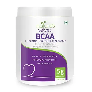 Natures Velvet Lifecare Instantized BCAA 5000 mg Powder 300gms 60 Servings - Pack of 1