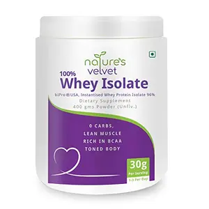 nature's velvet Lifecare Whey Protein Isolate (Nviso) Manufactured in USA 400 g