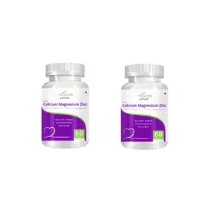 Natures Velvet Lifecare Calcium Magnesium Zinc with Vitamin D3 60 Tablets (60+60)